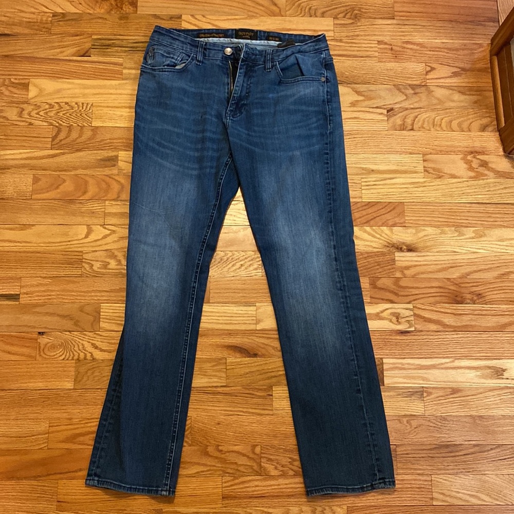 Outpost straight leg blue jeans